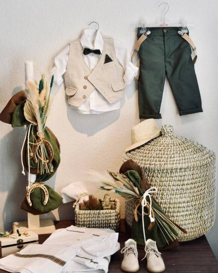 Βαπτιστικό πακέτο με καλαθούνα με θέμα καουμπόη