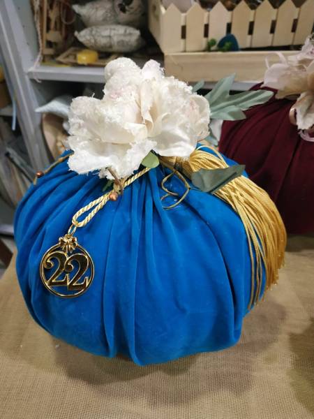 Κολοκύθα βελούδινη μπλε 20 εκ