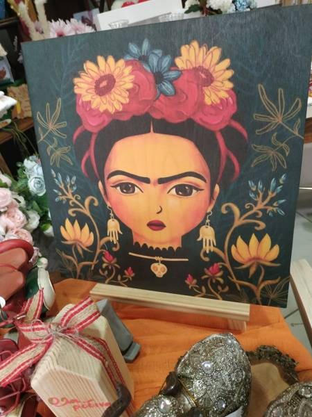 Ξυλινό κάδρο  εκτυπωμένο έγχρωμο με θεμα την franto carlo