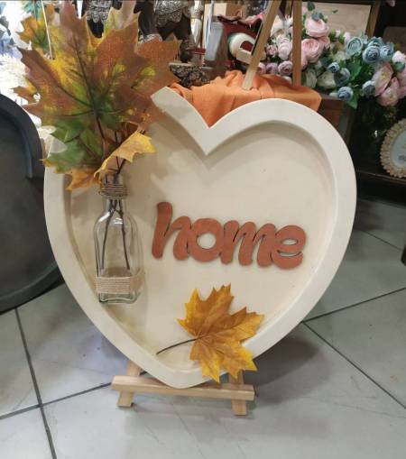 Ξύλινος δίσκος καρδιά