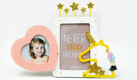 Επιτραπέζιο  σταντ για φωτογραφίες μονόκερος   31x23.5x2cm