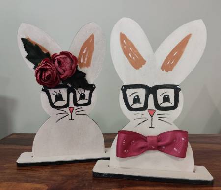 Ξύλινα λαγουδάκια σετ