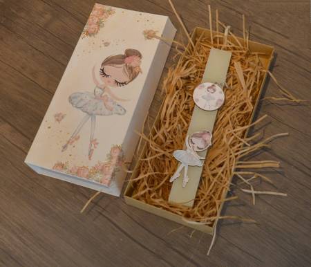 Πασχαλινή λαμπάδα μπαλαρίνα